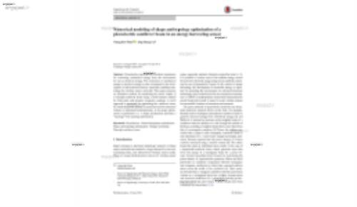 Numerical modeling of shape and topology optimisation of a piezoelectric cantilever beam in an energy‑harvesting sensor